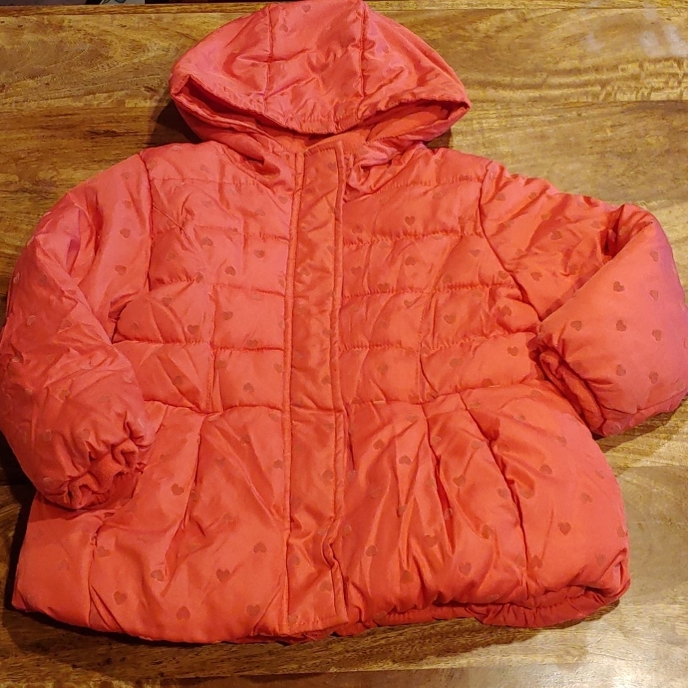 Cherokee Pink Heart Winter Jacket Size 3T